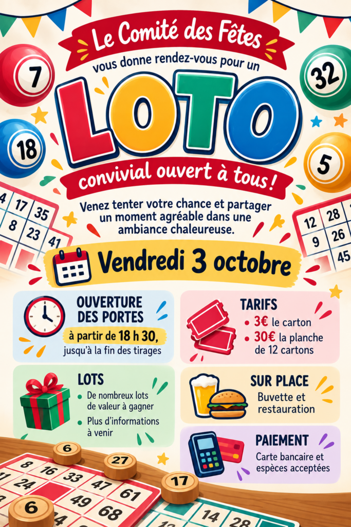 Loto-Comités des Fêtes de Cagny 80800